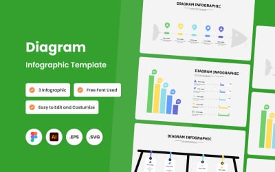 Plantilla de diagrama infográfico V2