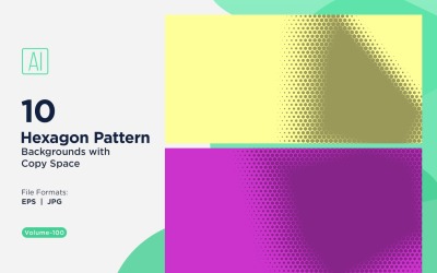 Dynamic Hexagon Pattern Background for Creative Projects 100