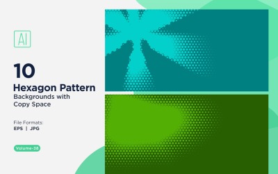 Dynamisk hexagonmönsterbakgrund för kreativa projekt 38