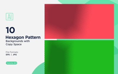 Dynamisk hexagonmönsterbakgrund för kreativa projekt 60
