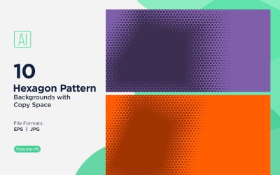 Fondo con patrón hexagonal dinámico para proyectos creativos 75
