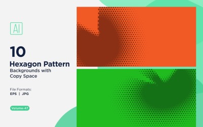 Fundo de Padrão Hexagonal Dinâmico para Projetos Criativos 47