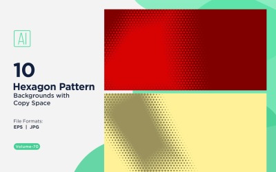 Fundo de Padrão Hexagonal Dinâmico para Projetos Criativos 70