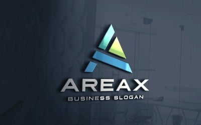 Modèle de logo lettre A Areax