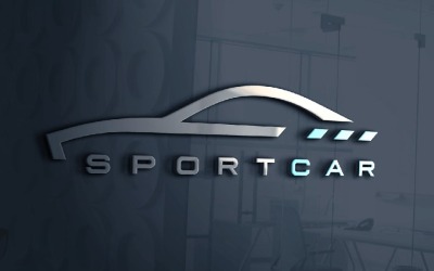 Modelo de logotipo de carro superesportivo