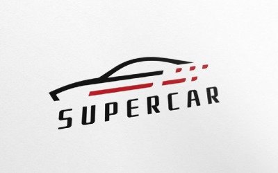 Snelheid Super Auto Logo Sjabloon