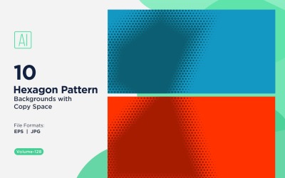Dynamic Hexagon Pattern Background for Creative Projects 128