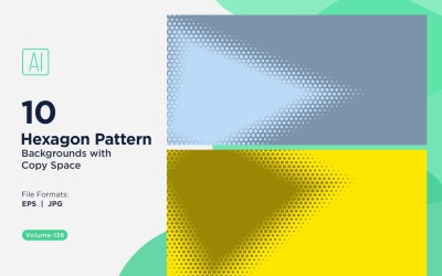 Dynamic Hexagon Pattern Background for Creative Projects 136