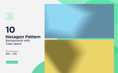 Dynamic Hexagon Pattern Background for Creative Projects 142