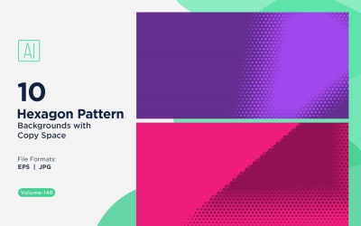 Dynamic Hexagon Pattern Background for Creative Projects 146
