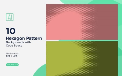 Dynamic Hexagon Pattern Background for Creative Projects 154