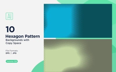 Dynamic Hexagon Pattern Background for Creative Projects 158