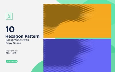 Dynamic Hexagon Pattern Background for Creative Projects 159