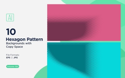 Dynamic Hexagon Pattern Background for Creative Projects 160