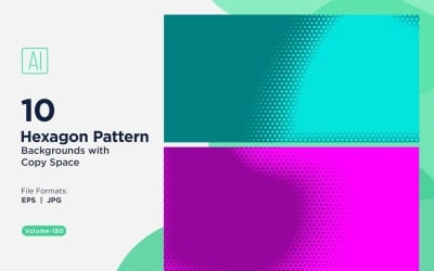 Dynamic Hexagon Pattern Background for Creative Projects 180