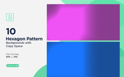 Dynamic Hexagon Pattern Background for Creative Projects 186