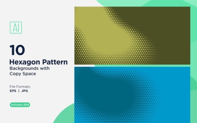 Dynamic Hexagon Pattern Background for Creative Projects 208