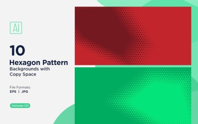 Dynamischer Sechseck-Muster-Hintergrund für kreative Projekte 121