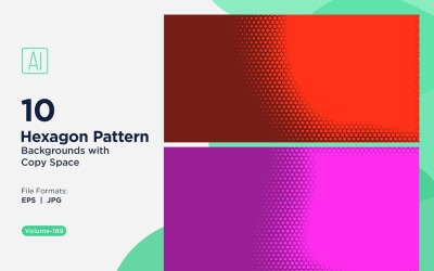 Dynamischer Sechseck-Muster-Hintergrund für kreative Projekte 189