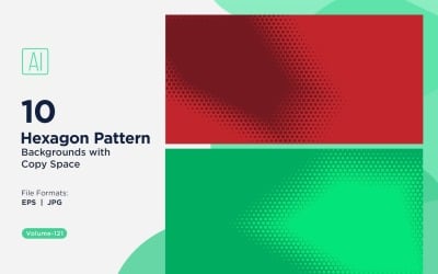 Dynamisk hexagonmönsterbakgrund för kreativa projekt 121