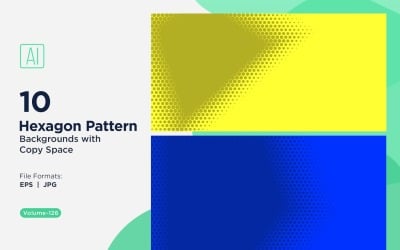 Dynamisk hexagonmönsterbakgrund för kreativa projekt 126