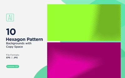 Dynamisk hexagonmönsterbakgrund för kreativa projekt 127