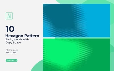Dynamisk hexagonmönsterbakgrund för kreativa projekt 135