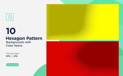 Padrão de hexágono dinâmico para projetos criativos 165