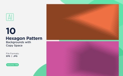 Sfondo dinamico con motivo esagonale per progetti creativi 148
