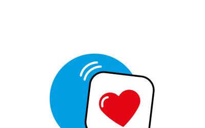 Ask for a date illustration with a heart symbol