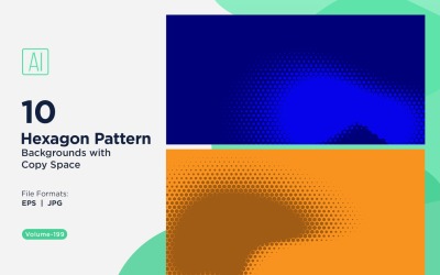 Dynamic Hexagon Pattern Background for Creative Projects 199