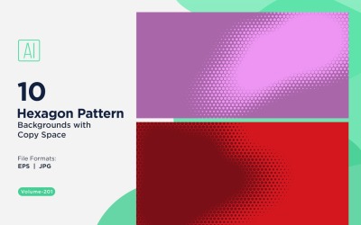 Dynamic Hexagon Pattern Background for Creative Projects 201