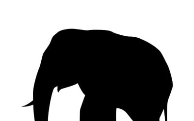 Elephant wild animal icon