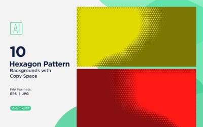 Padrão de hexágono dinâmico para projetos criativos 187