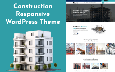 Toexi - Responsief WordPress-thema voor de bouw