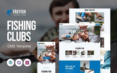 Trefish - Tema WordPress responsivo multiuso para clube de pesca