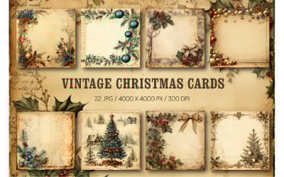 Vintage Christmas cards. Xmas cards.