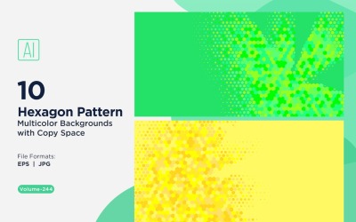 Яскравий візерунок медоносної бджоли в різних кольорах і розмірах 244