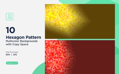 充满活力的蜜蜂图案背景，多种颜色和尺寸 271