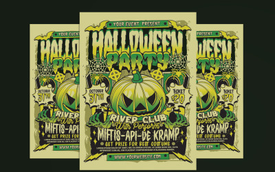 Halloween-Party-Flyer-Plakat-Vorlage