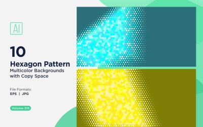 Vibrant honey bee Pattern Background in Multi Colors And Sizes 316