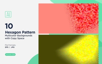 Vibrant honey bee Pattern Background in Multi Colors And Sizes 325