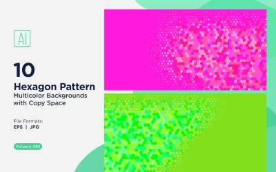 Vibrant honey bee Pattern Background in Multi Colors And Sizes 383