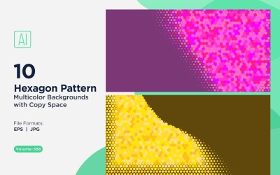 Vibrant honey bee Pattern Background in Multi Colors And Sizes 386