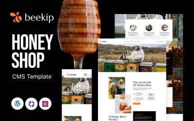 Beekip - Tema WordPress responsivo multifuncional para fazenda de mel