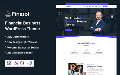 Finasol - Tema WordPress de Negócios Financeiros