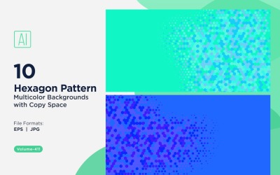 Lebendiger Honigbienen-Musterhintergrund in mehreren Farben und Größen 411