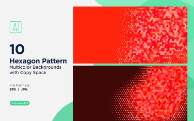 Lebendiger Honigbienen-Musterhintergrund in mehreren Farben und Größen 414