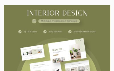 Redecor - Modelo de PowerPoint de design de interiores