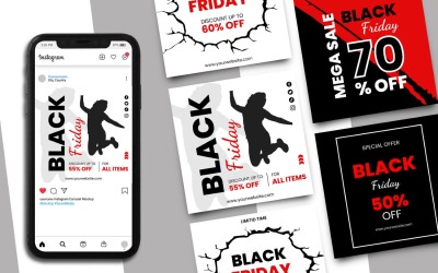 Black Friday Instagram Gönderi Şablonu
